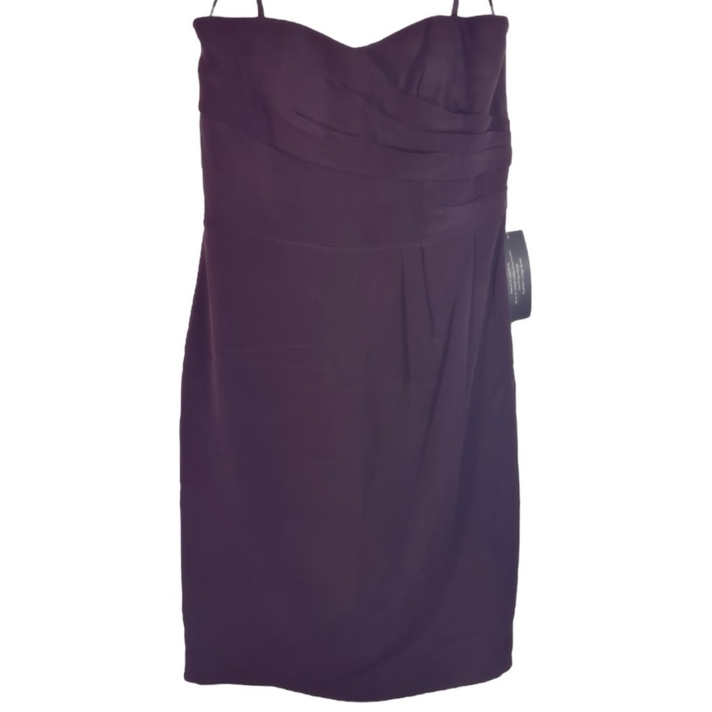 NWT Ann Taylor- Plumb Strapless Fitted Dress- Size 4